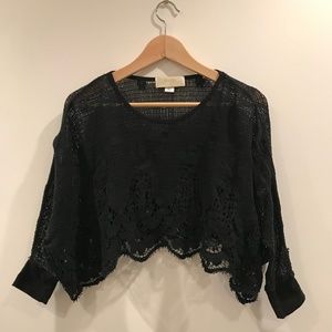 Lace Swing Crop Top